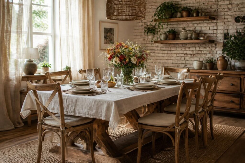 Aménager un coin repas convivial : table, chaises, ambiance
