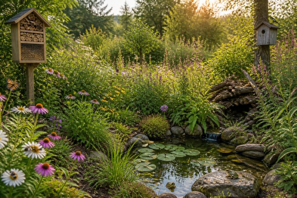 Aménager un jardin nature et accueillant pour la biodiversité