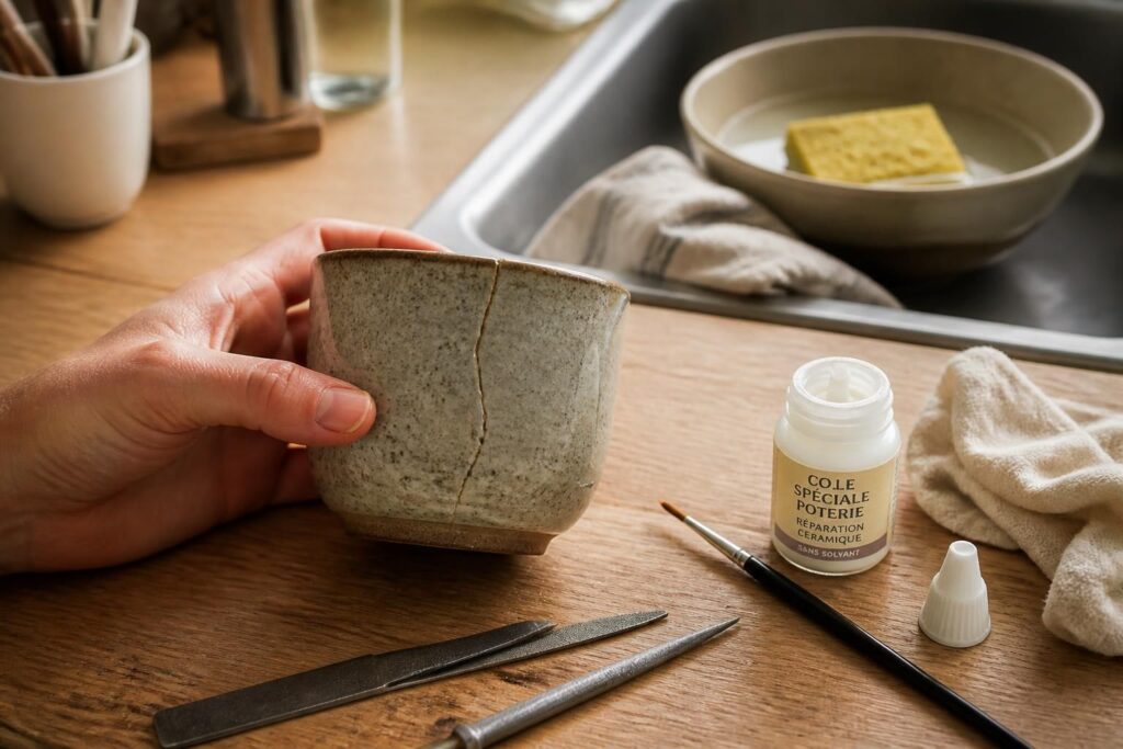 Entretenir et réparer une poterie en grès : les bons gestes