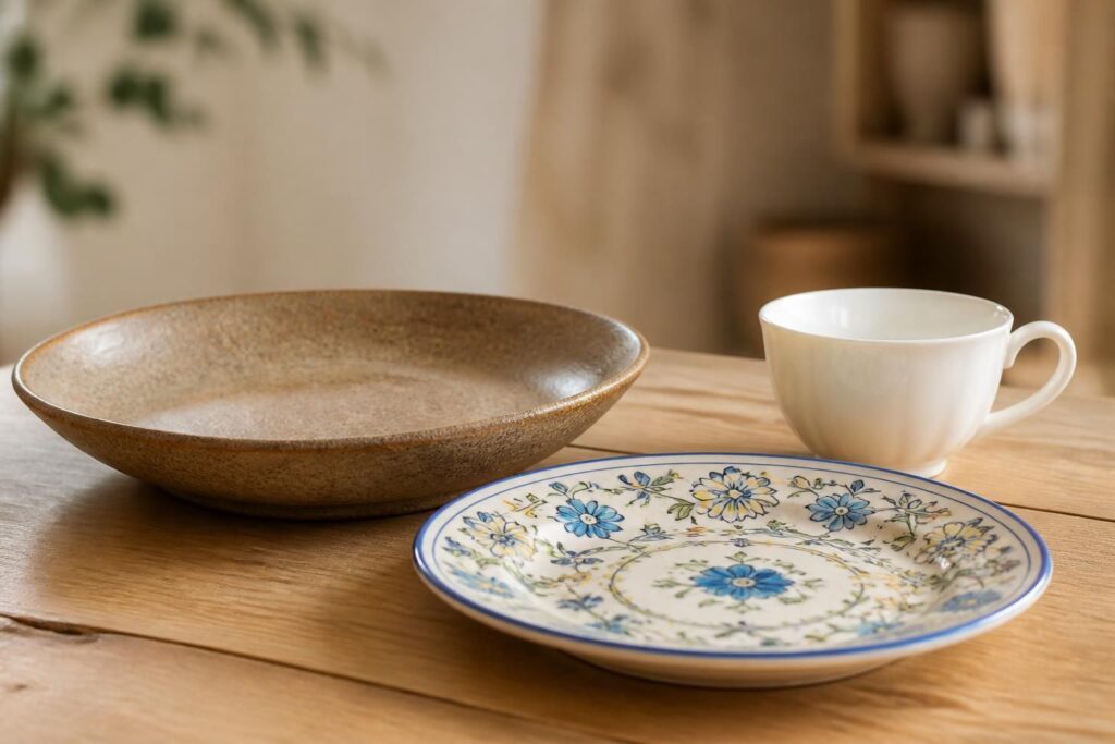 découvrez comment reconnaître et choisir entre grès, faïence et porcelaine pour sublimer votre table avec la céramique idéale.