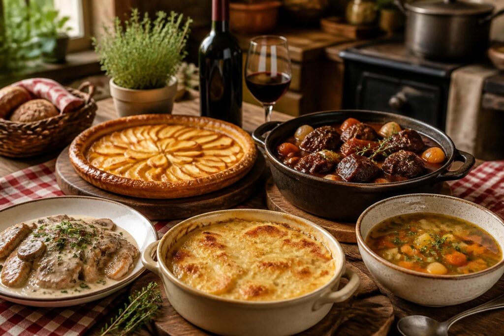 découvrez 5 recettes de saison à la bourguignonne, des plats réconfortants et savoureux pour profiter des saveurs authentiques de la bourgogne.