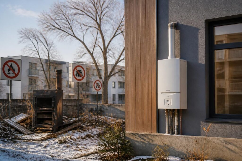 découvrez les mesures prévues par la réglementation jusqu'en 2027 concernant l'interdiction du chauffage au bois et comment elles impactent votre installation.