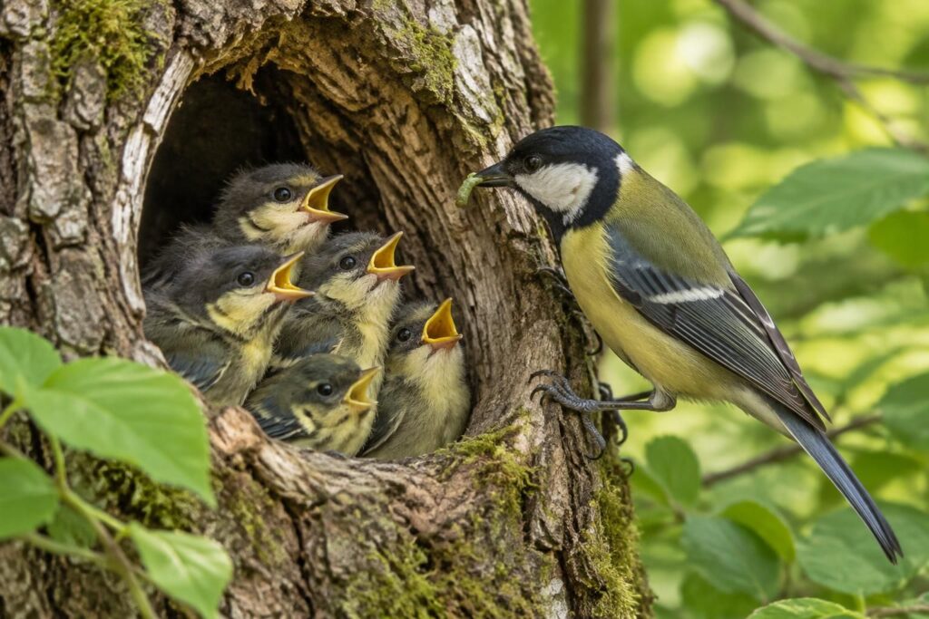 Bébé mésange : nutrition, couleurs et soins des petits mésanges