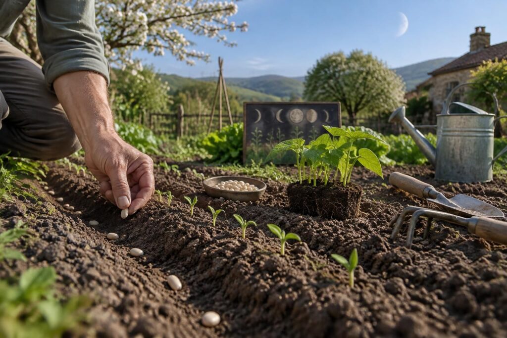 Date limite semis haricots verts selon le calendrier lunaire et plantation idéale